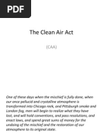 The Clean Air Act - Day 1 - PowerPoint