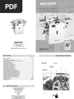 Download Manual Aw106pt Planer by john lewis SN143770051 doc pdf