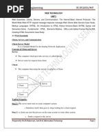 WebTechnology Study Materials