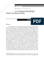 Fundamentos Do 'Paradigma Metodológico Causal' Nas Ciências Sociais PDF