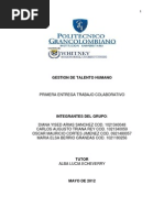 Segunda Entrega Gestion Del Talento Humano