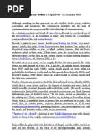 The Dramatic Works Of Samuel Beckett Samuel Beckett Bibliography