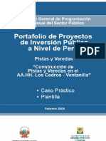 Pistas y Veredas - Caso Practico y Plantilla de Perfil