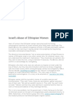 Israel's Abuse of Ethiopian Women