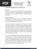 Download CDIGO DE TICA PROFESIONAL DEL NUTRILOGO by Nutrilogo Adar Lazaro SN143833949 doc pdf