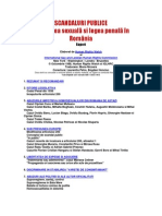 Scandaluri Publice. Orientarea Sexuala Si Legea Penala in Romania