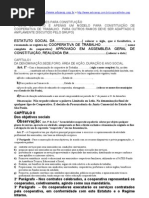 COOPERATIVAS - ORIENTAÇÕES PARA CONSTITUIÇÃO