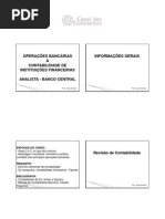 Op.bancarias e Contabilida de Inst. Financeiras