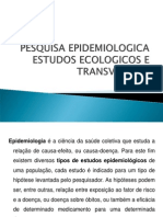 Pesquisas Epidemiologicas. 11-09 Vs I