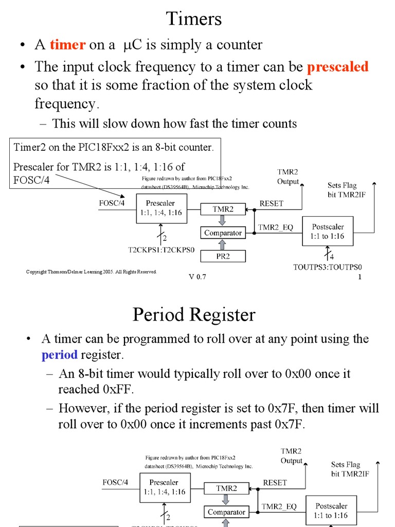 Timers: Timer Prescaled | PDF
