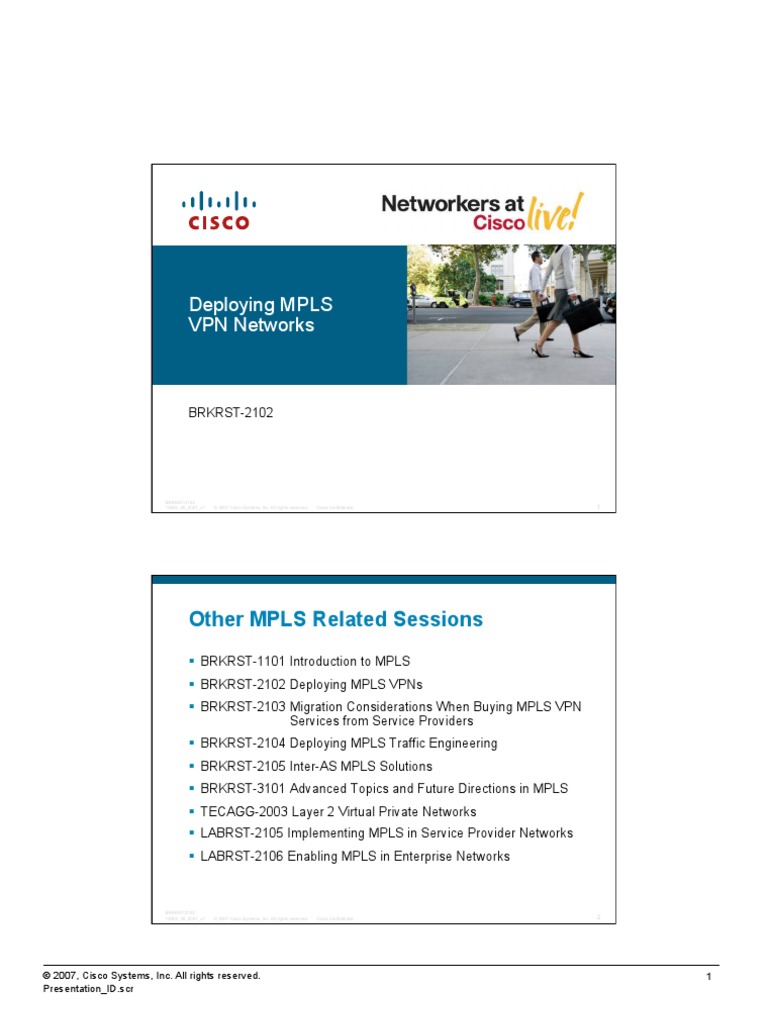 Deploying MPLS VPNs-2up | PDF | Virtual Private Network | Multiprotocol ...