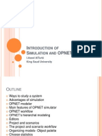 Introduction of Simulation and Opnet