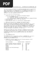 Supplemental Information On MS-DOS 6.22 - Customizing For International Use (COUNTRY