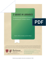 E-Books in Libraries: A Briefing Document Developed in Preparation For A Workshop On E-Lending in Libraries