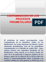 Contaminacion de Los Procesos Pirometalurgicos