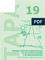Revista TAPA19 Paisajes Culturales Sudameticanos. de Las Prácticas Sociales A Las Representaciones. España