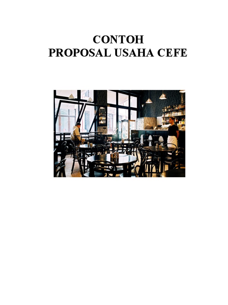 Contoh Proposal Usaha Cafe