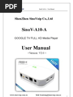 Android TV Media Player User Manual