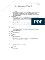 Review Questions Pg. 17 and 19