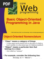 Core Programming: Basic Object-Oriented Programming in Java