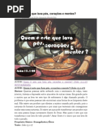 Quem é este que lava pés             corações e mentes