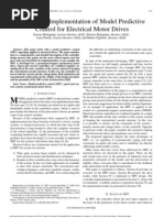 Design and Implementation of Model Predictive Control For Electrical Motor Drives