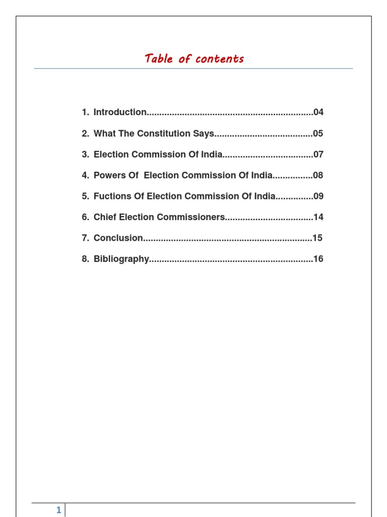 Powers and Functions of Election Commission of India | PDF | Supreme ...