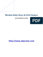 Muslim Baby Boys & Girls Names