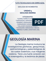 Instituto Tecnologico de Cerro Azul: Unidad 5 Geología Marina