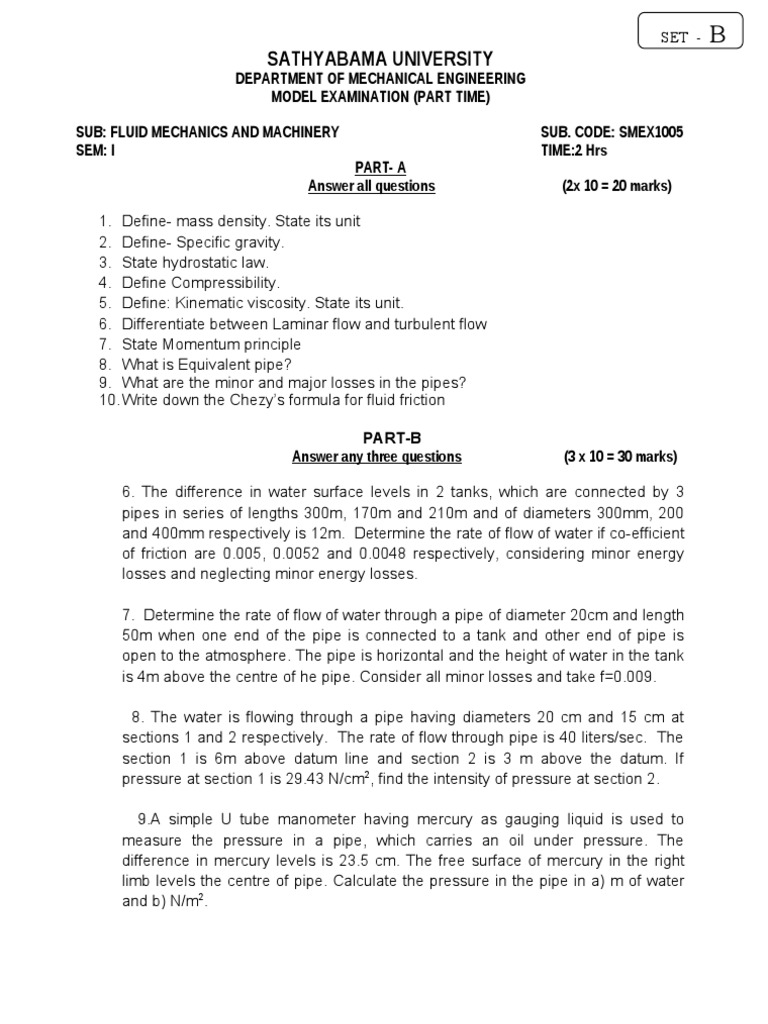 FM Test 1 - A | PDF | Science & Mathematics | Technology & Engineering
