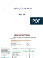 Instalación cables - Diámetro poleas