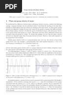 Diffrence Between Phase and Group Velocity