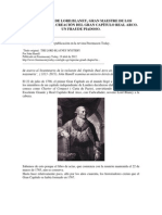 El Misterio de Lord Blaney, Gran Maestre de Los Modernos y La Creación Del Gran Capítulo Real Arco