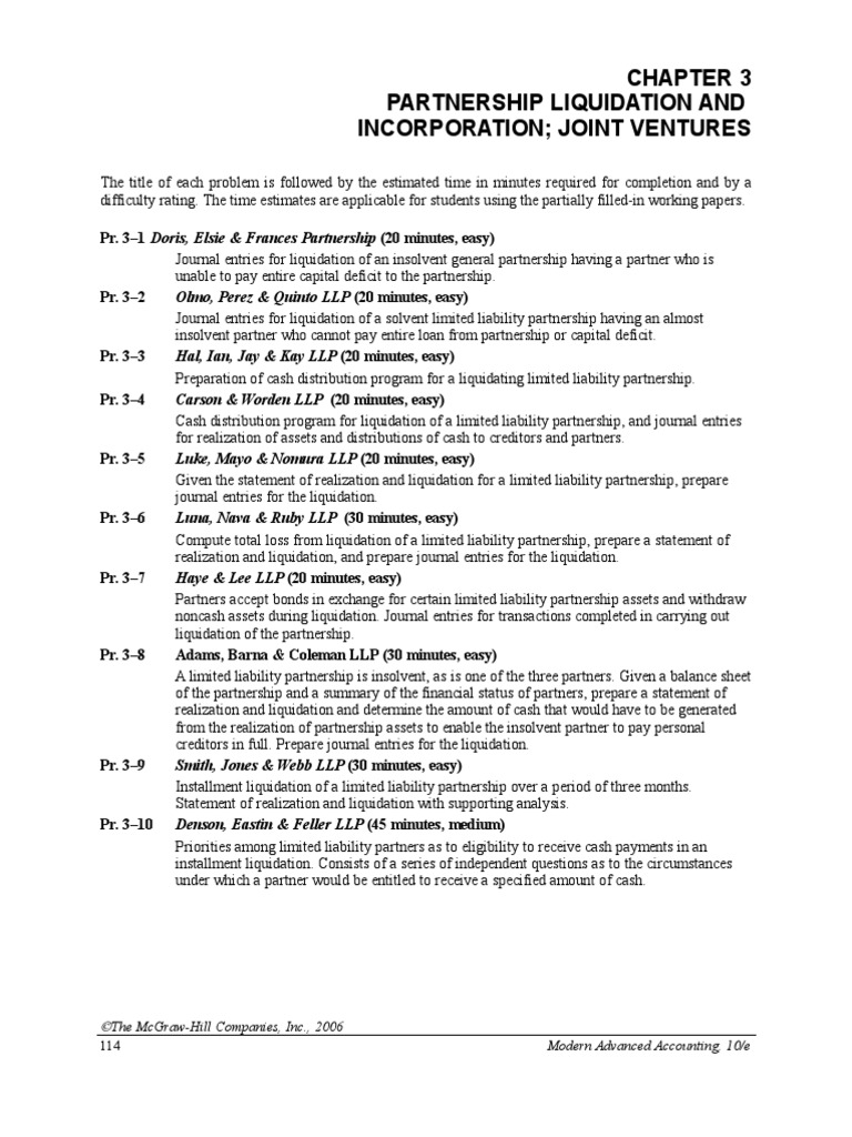 Chapter 03, Modern Advanced accounting-review Q & exr | Debits And Credits  | Equity (Finance)