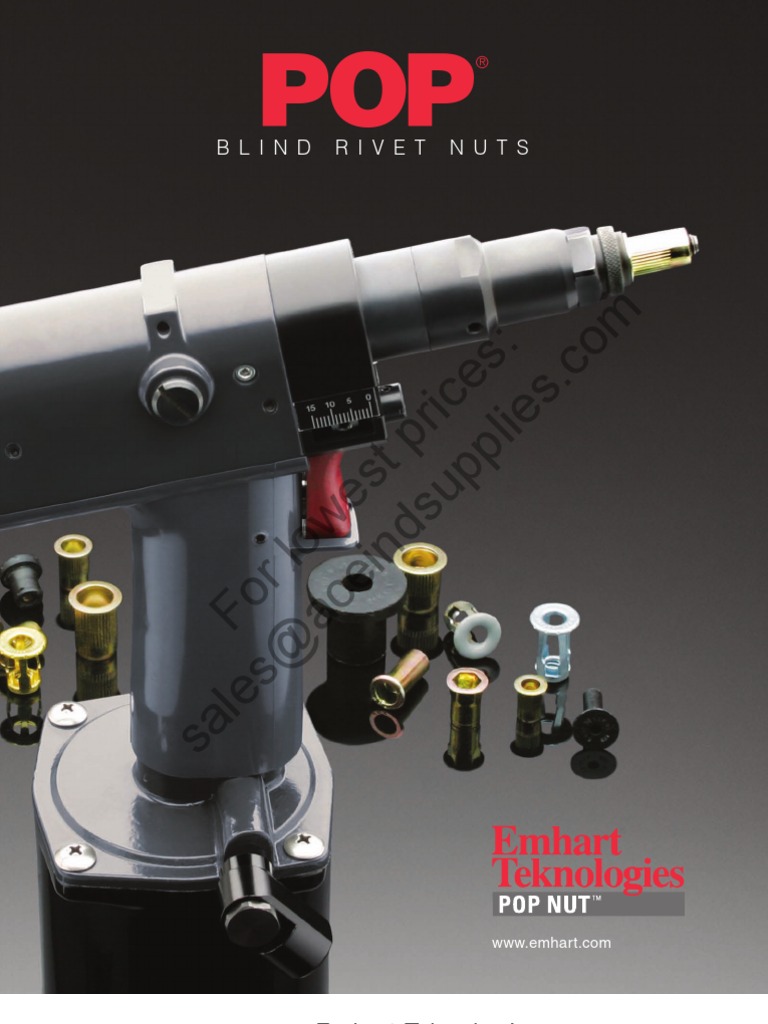 Emhart POP Blind Rivet Nuts - USA Catalogue | PDF | Screw | Rivet