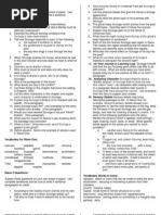 Christmas Carol Stave 1 Interpreting Text Evidence