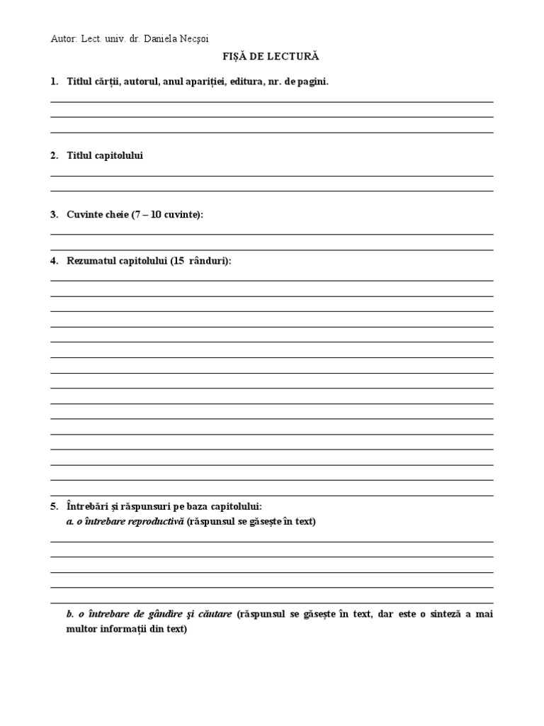 Fisa De Lectura Print Si Cersetor Fisa de Lectura
