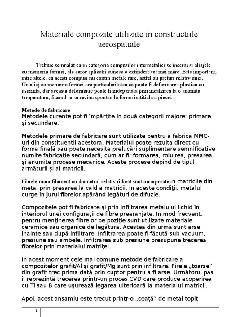 Materiale Compozite | PDF