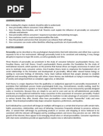Download Ch 04 Personality and Consumer Behavior by Chamil Suranga Silva SN143945042 doc pdf