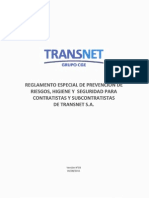 02 Reglamento Especial de Prevención de Riesgos Higiene y Seguridad para Contratistas y Subcontratistas PDF