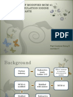 Modified MCM-41 Pellet Adsorbs Iodine Radioactive Waste
