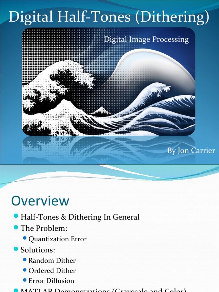 Dithering Techniques in Digital Imaging | PDF | Pixel | Computer Graphics