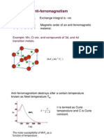 Anti Ferromagnetic Materials