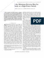 Minimum Reverse Bias For PIN Diode High-Power SWITCH