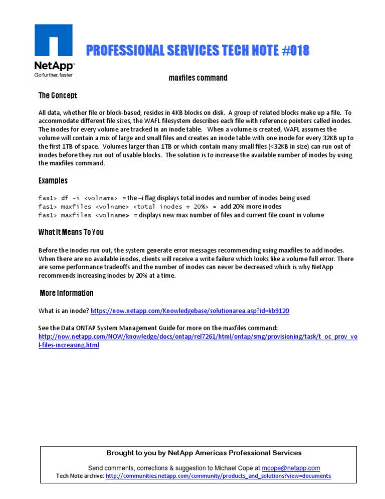 PS Tech Note 018 - Maxfiles | PDF | Computers