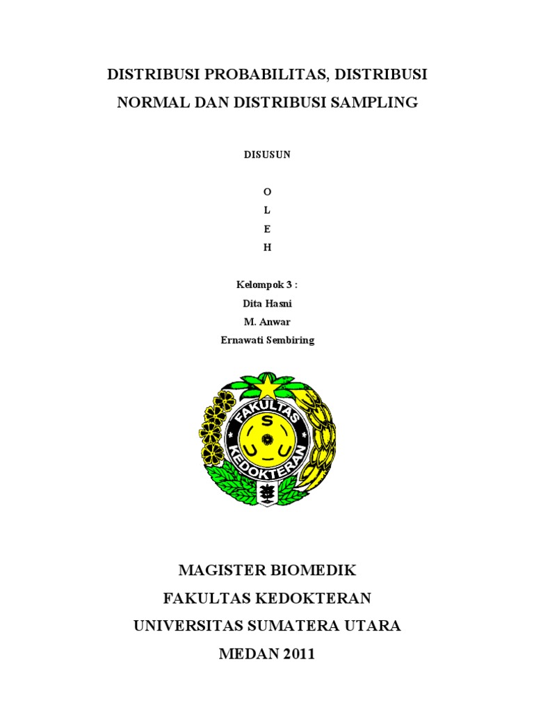 Makalah Distribusi Probabilitas Normal Sampling PDF