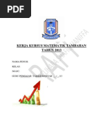 Kerja Kursus Matematik Tambahan Tahun 2013