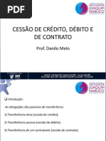 Aula 07 Cessao de Credito Debito e de Contrato