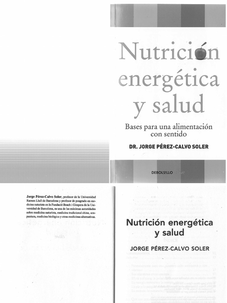 Nutrición Energética Y Salud / Energetic Nutrition And Health: Bases