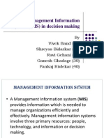 Role of Information System in Decision Making